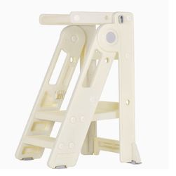 Standing Tower Step Stool with Safety Rail for Kitchen and Learning