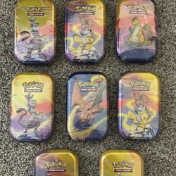 Pokemon Kanto Power Mini Tin Lot Of 8
