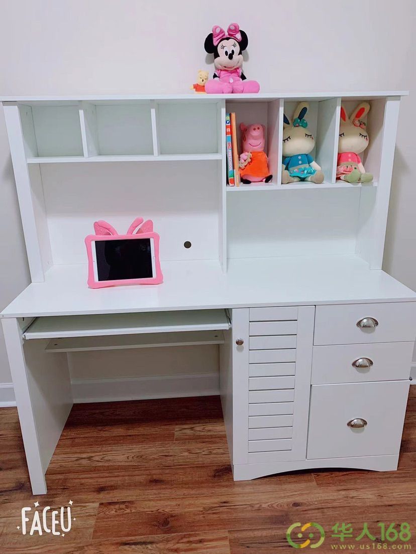 High Quality Computer Desk with 3-Drawers and 6-Shelves ( Box Not Opened Yet )