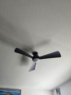 Sola 54" Olde Bronze Wet Rated LED Hugger Ceiling Fan with all Control