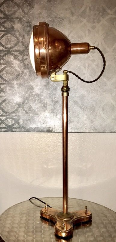 Vintage Copper spotlight lamp