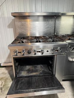 6 burn cook right natural gas ovens