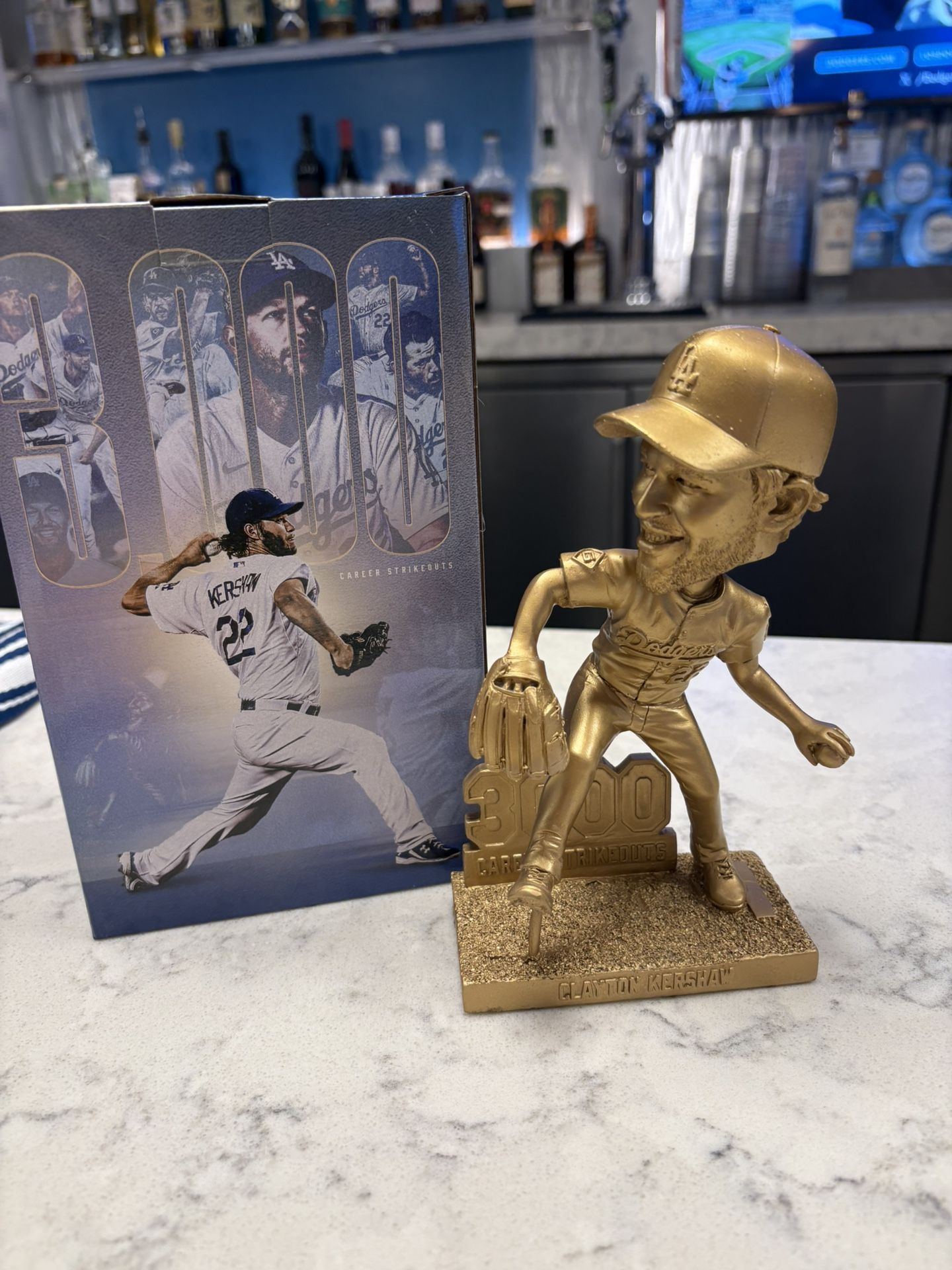 Clayton Kershaw Gold Bobble Head