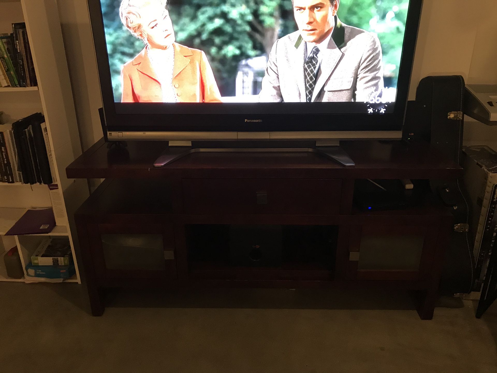 Wood Finished TV Stand