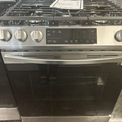 Stainless Steel Slide-in Gas Range