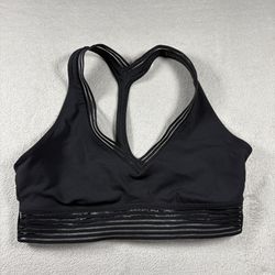 Black Lululemon Athletic Sports Bra Women's Size 6 Black Gym #716