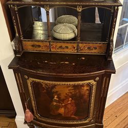 Antique French Louis XV Commode Cabinet