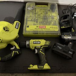 Ryobi drill/driver Kit & Blower