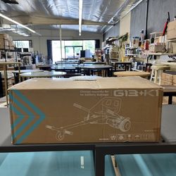 Gyroor Scooter w/ Adjustable Seat Attachment 6.5" All-Terrain Self Balancing Scooter LED Lights & Bluetooth - Black