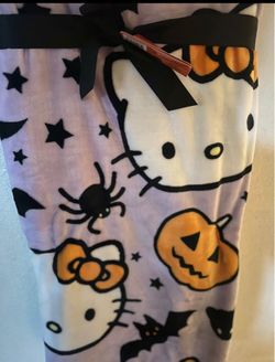 Purple Spider Hello Kitty Blanket 