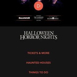 Halloween horror night Need One More ticket for October 6