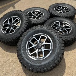 17” Jeep Wrangler Rubicon Gladiator Wheels Rims Tires 2024