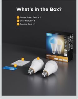 Govee 1600 Lumens Smart Light Bulbs, A21 LED Bulbs 100W Equivalent for Living Room, RGBWW Color Changing Light Bulbs Compatible with Matter, Alexa & S
