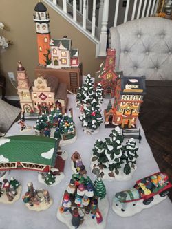 Christmas Village Collection with Buildings and Figurines