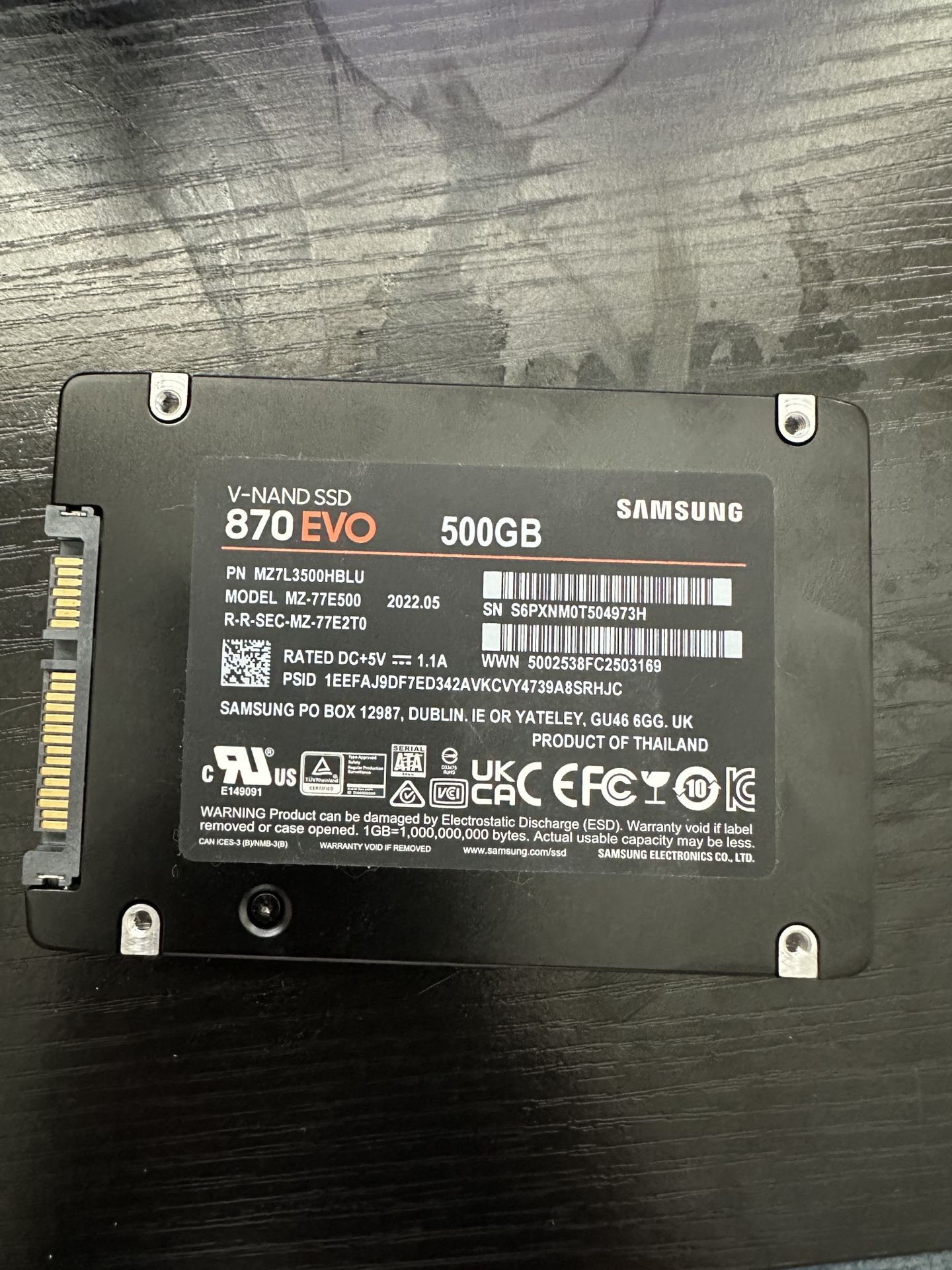 Samsung 870 500gb Ssd 