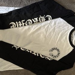 chrome heart black and white longsleeve