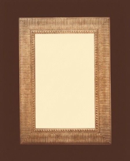 NEW, GORGEOUS GOLDEN FRAMED MIRROR. SIZE: 28" X 38.5". READY TO BE HANG.