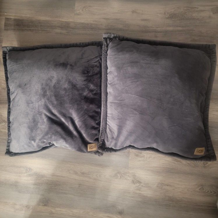 UGG Decorative Bedding Couch Gray Pillows Set Of 2