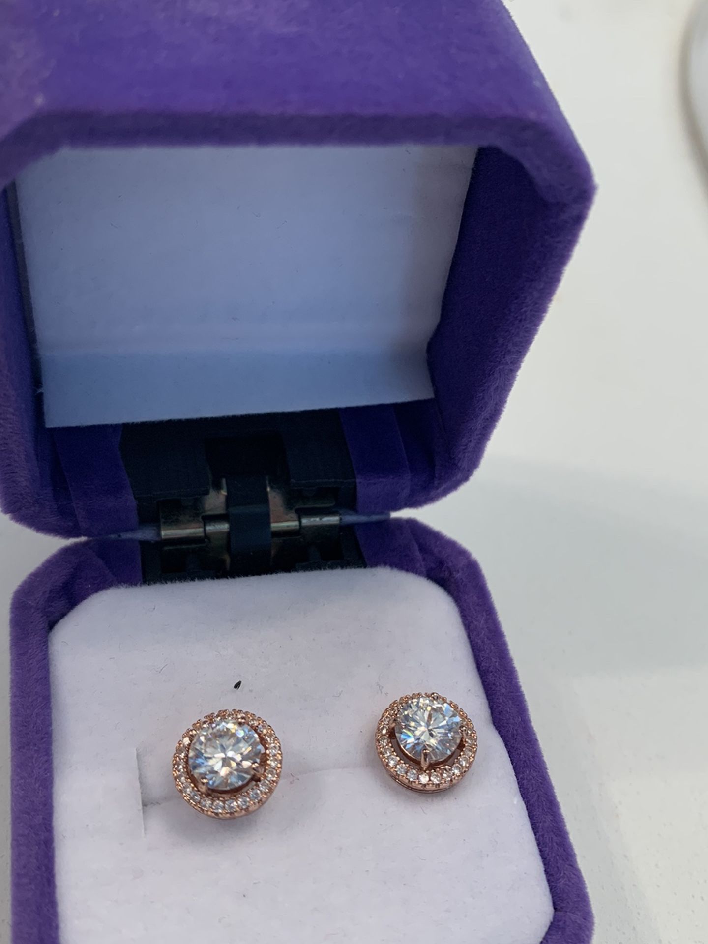 Rose Gold 4ct Earrings