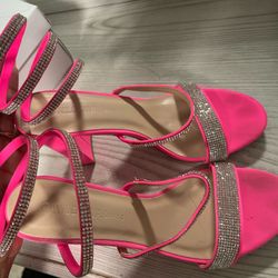 Pink Sparkly Heels.