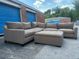 Extra large Sectional  with ottoman