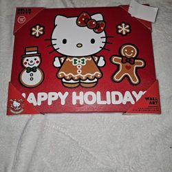 Hello Kitty Christmas Wall Art