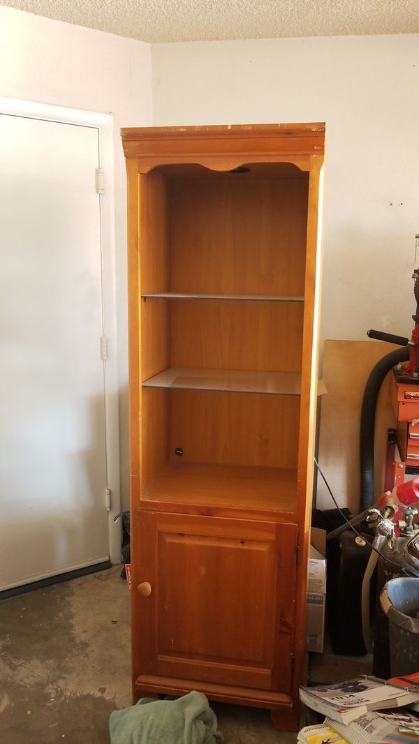 I Have 2 Nice Display Cabinets Real Wood Glass Shelves For In I Have 2 Nice Display Cabinets Real Wood Glass Shelves
