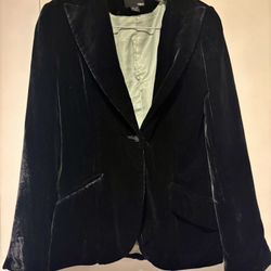 Black Velvet Blazer H&M Size 4