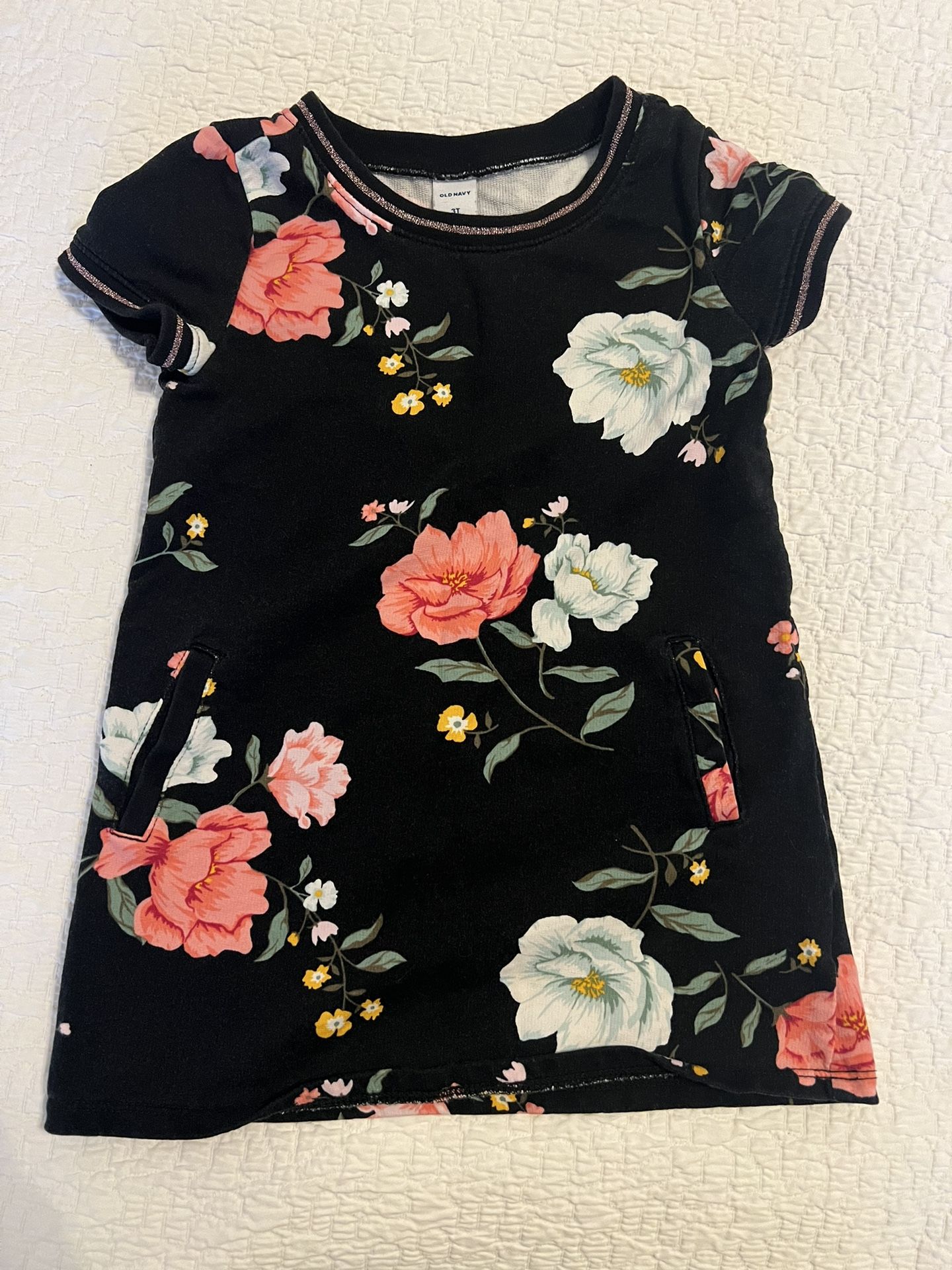 Toddler Old Navy Flower Print Dress Size 3T