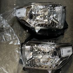 2014 To 2017 Toyota Tundra Headlights Luces Micas Calaveras Faros Focos Luz Cromadas Chrome