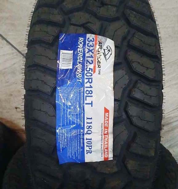 4 New Tires 33/12.50/18 Atlander RT Tires