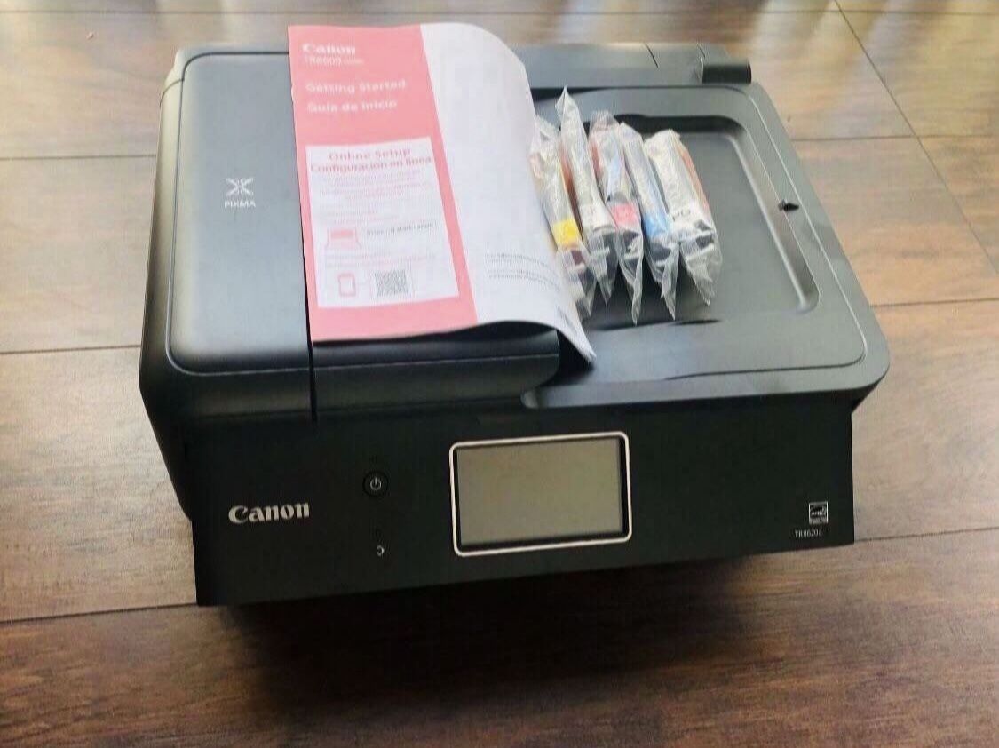 Canon PIXMA TR8620a - All-in-One Printer Home Office | Copier | Scanner | Fax | Auto Document Feeder | Photo, Document | Airprint (R), Android,Alexa !