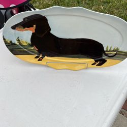 Dash Hound Dog Decorative Plate 