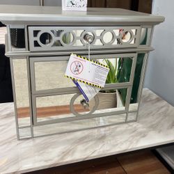 Brand New Mirrored Nightstand