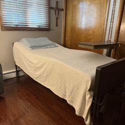 Hospital Bed (Electric) And Hospital bed table 