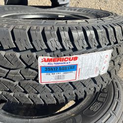 AMERICUS ALL TERRAIN 35x12.50R17LT TIRES FOR SALE!!!!!!