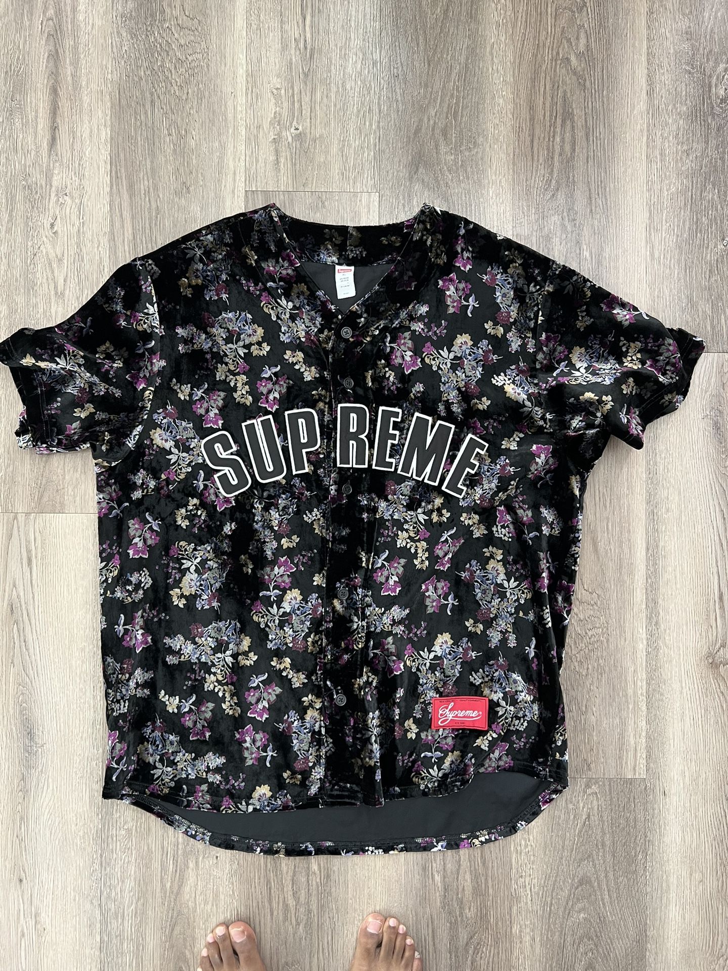 Supreme Floral Baseball Jersey XL