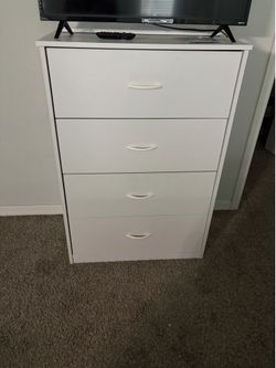 Free white dresser and mirror