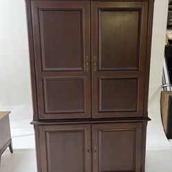 Solid Cherry Wood Entertainment Center