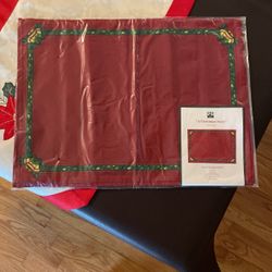 “A Christmas Story”  - Susan Winget  - Set if 4 Placemats and Set of Matching Napkins 