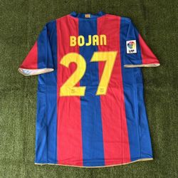 Fc Barcelona 2007 / 2008 Home Jersey  Bojan Krkic #27 Retro Vintage Jersey