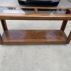 Wood Console Table