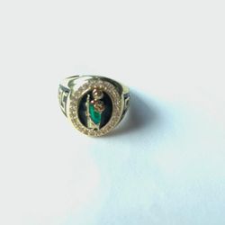 Anillo En Baño De Oro  Con Imagen De San Judas