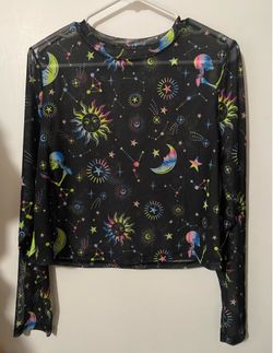 Sheer black top xl