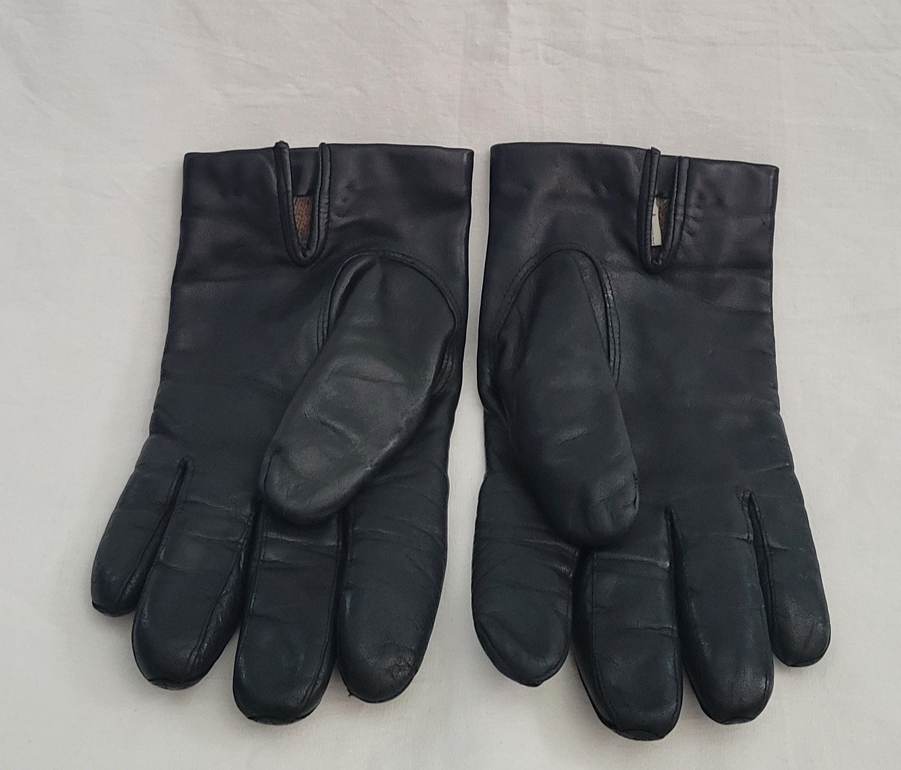 Vtg Genuine Leather Gloves Medium 100% Cashmere Lining Gruppo Italiano  Italy
