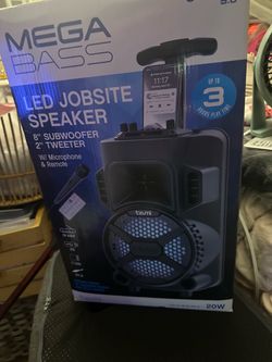 Tzumi Mega Bass LED Jobsite Speaker