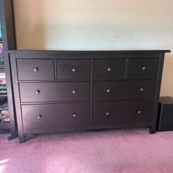 IKEA HEMNES 8-Drawer Dresser with Glass top.