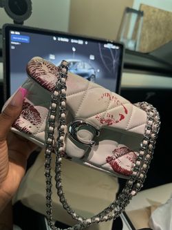 Kiss Print Coach Tabby Purse