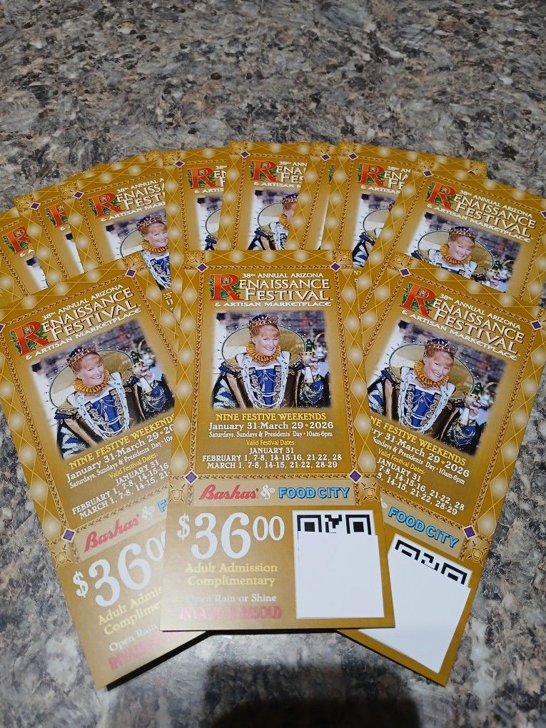2026 RENAISSANCE FESTIVAL TICKETS