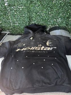 Hellstar faded Graphic Hoodie Black